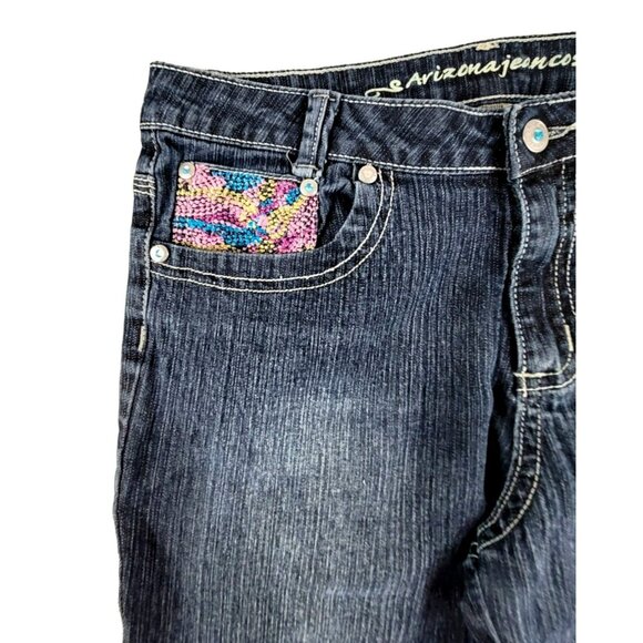 Arizona Jeans Women Butterfly Bling Size 12 1/2 Plus JH1268 - Picture 4 of 8